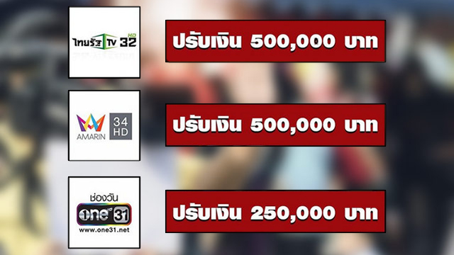 กสทช.สั่งปรับ-3-ช่องทีวีดิจิทัล-เหตุรายงานความรุนแรงกราดยิงโคราช